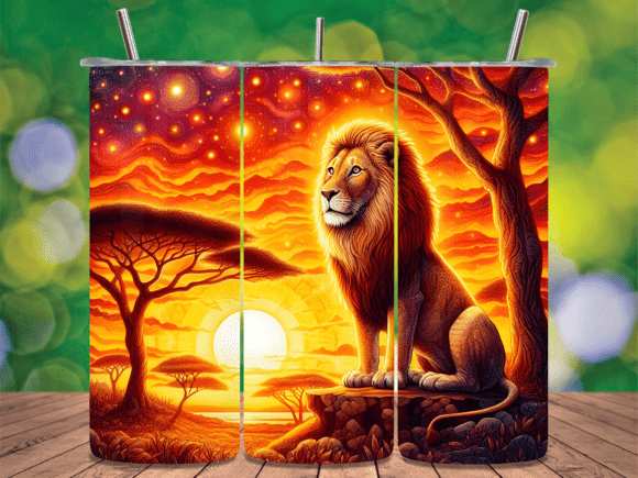 Download Royal Lion King Golden Hour Tumbler Wrap - Lion king Collection