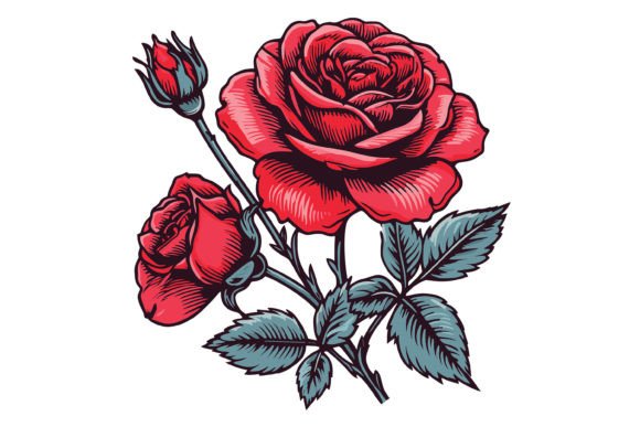 Download Red Rose Clipart Design - Premium Resources