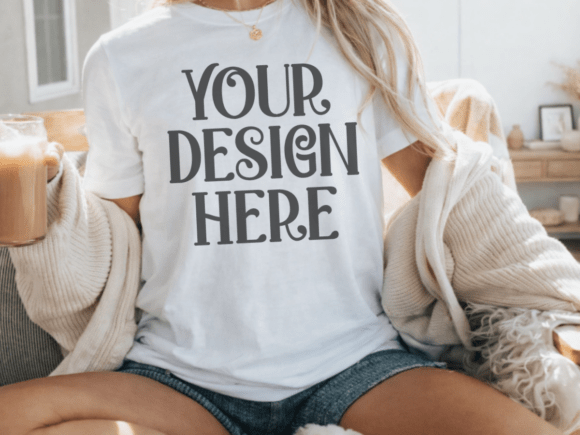 Download White Bella Canvas 3001 Tshirt Mockup 6 - Premium Resources
