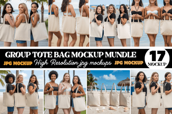 Download Canvas Tote Bag Mockup Bundle - Premium Resources